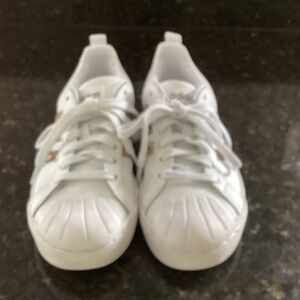 adidas Misses White Sneakers with animal stripes